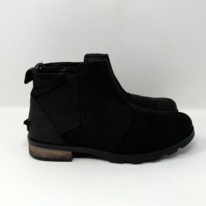 Sorel Emelie Chelsea Ankle Boots Black